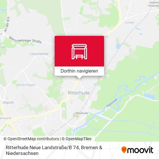 Ritterhude Neue Landstraße / B 74 Karte