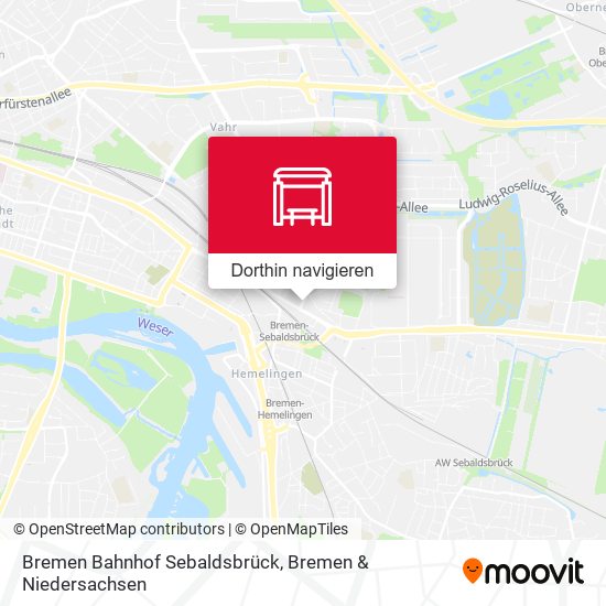 Bremen Bahnhof Sebaldsbrück Karte
