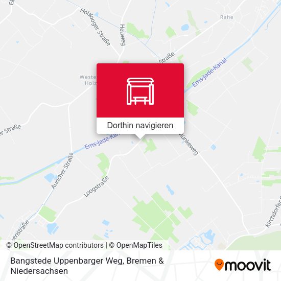 Bangstede Uppenbarger Weg Karte