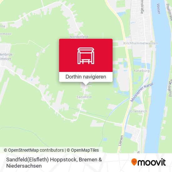 Sandfeld(Elsfleth) Hoppstock Karte