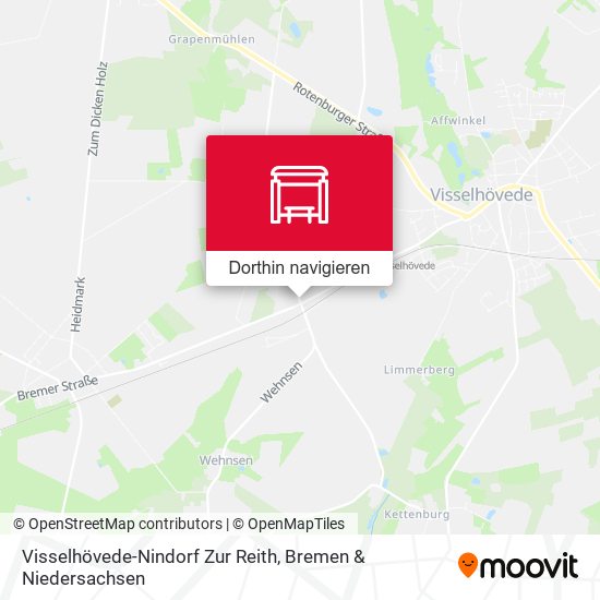 Visselhövede-Nindorf Zur Reith Karte