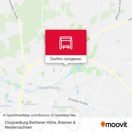 Cloppenburg Bethener Höhe Karte