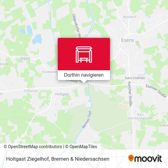 Holtgast Ziegelhof Karte