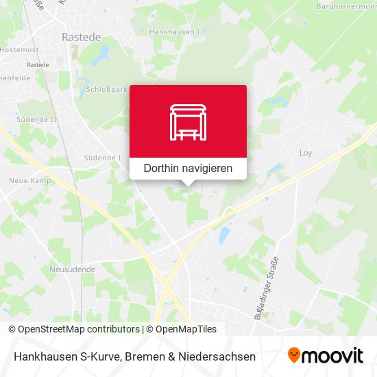 Hankhausen S-Kurve Karte