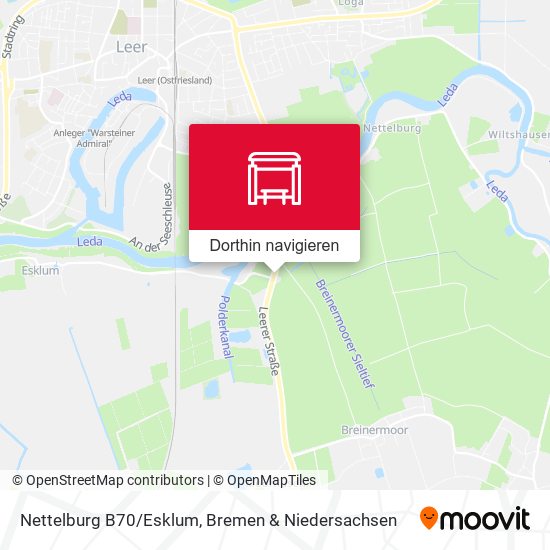 Nettelburg B70/Esklum Karte