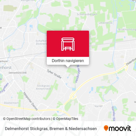 Delmenhorst Stickgras Karte