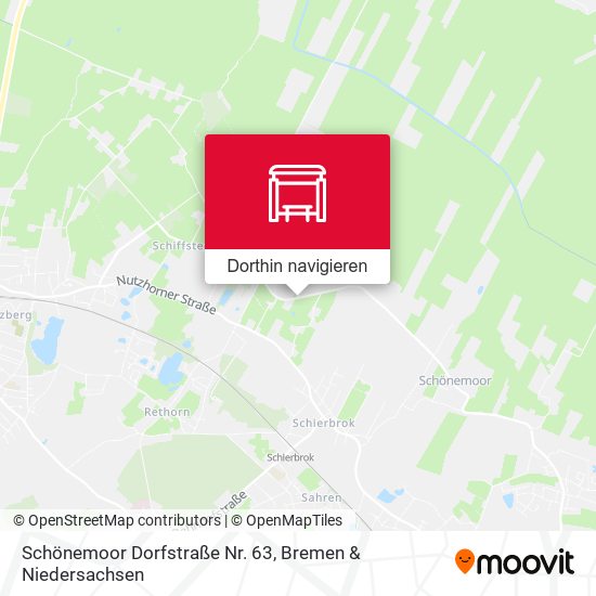 Schönemoor Dorfstraße Nr. 63 Karte