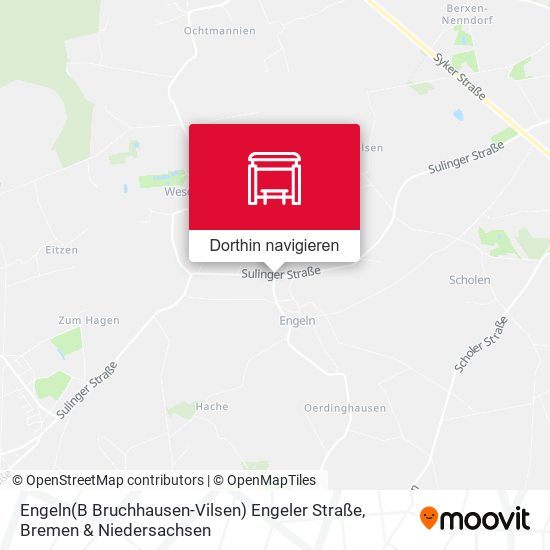 Engeln(B Bruchhausen-Vilsen) Engeler Straße Karte