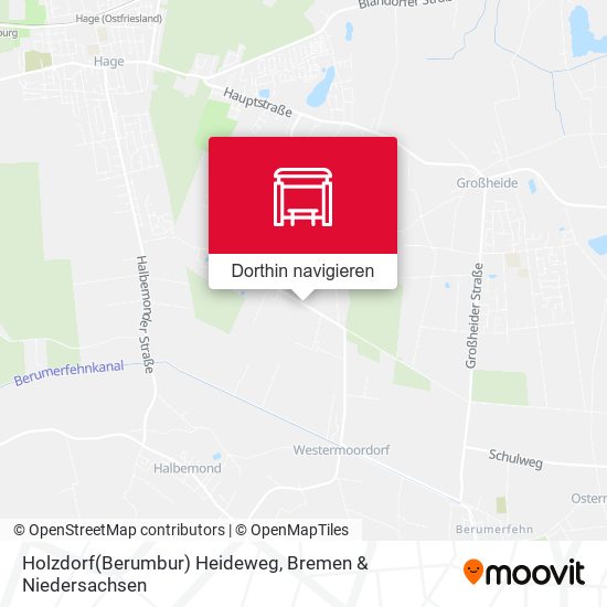 Holzdorf(Berumbur) Heideweg Karte