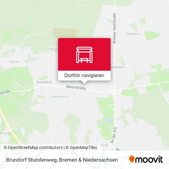 Brundorf Stundenweg Karte