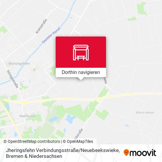 Jheringsfehn Verbindungsstraße / Neuebeekswieke Karte