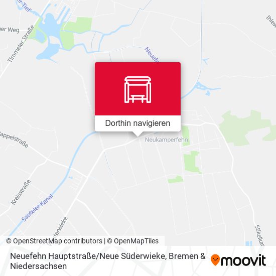 Neuefehn Hauptstraße / Neue Süderwieke Karte