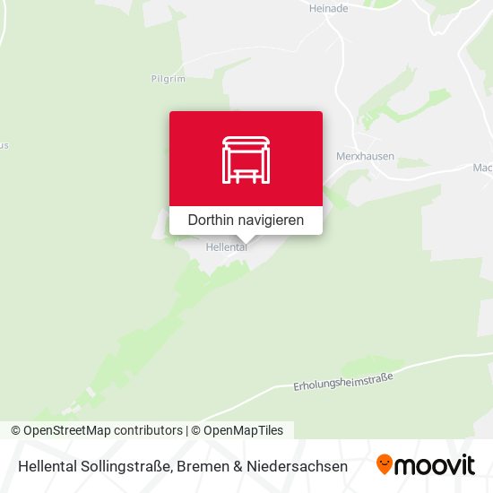 Hellental Sollingstraße Karte