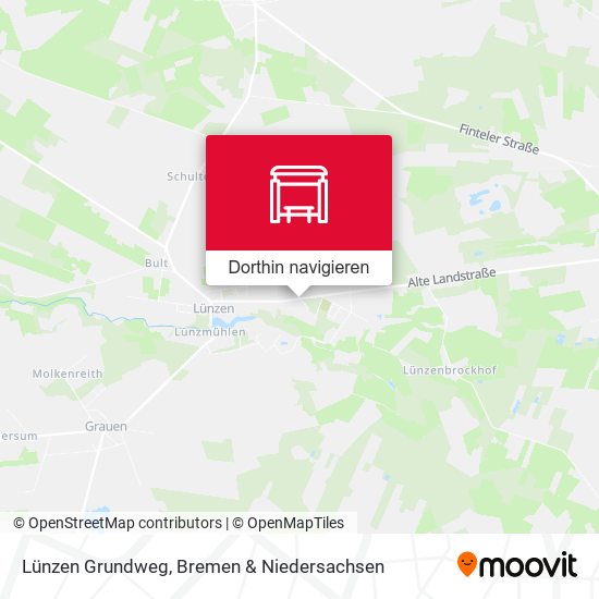 Lünzen Grundweg Karte