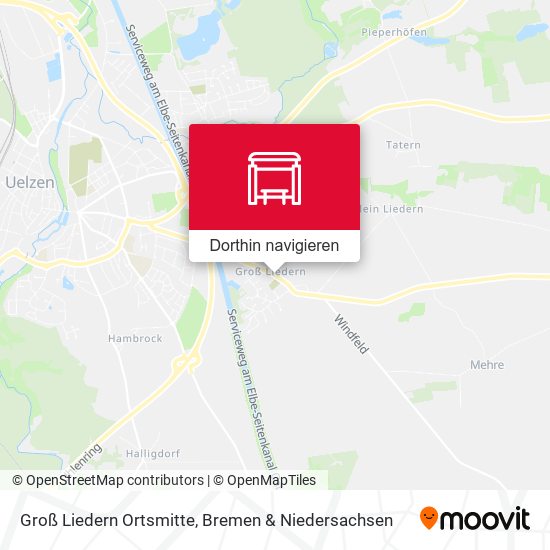 Groß Liedern Ortsmitte Karte