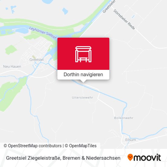 Greetsiel Ziegeleistraße Karte