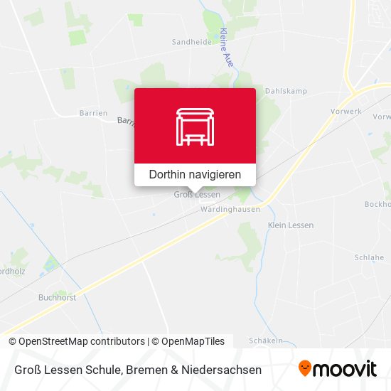 Groß Lessen Schule Karte
