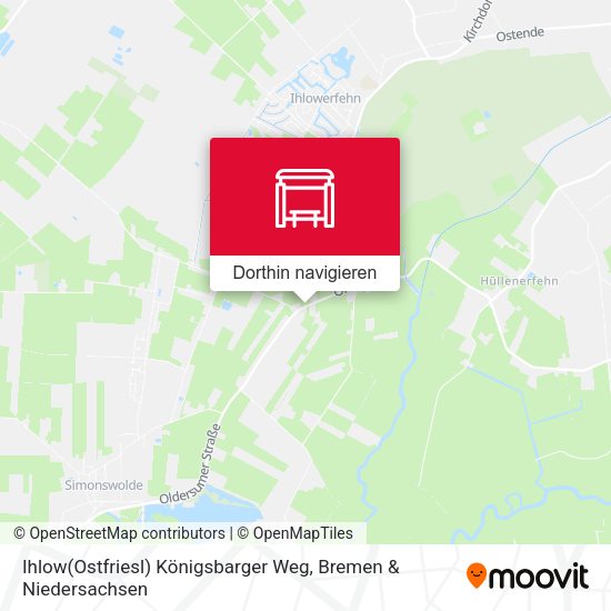 Ihlow(Ostfriesl) Königsbarger Weg Karte