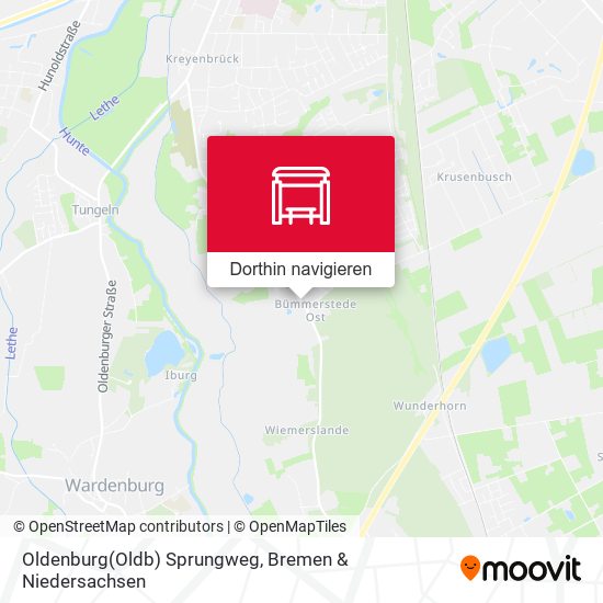 Oldenburg(Oldb) Sprungweg Karte
