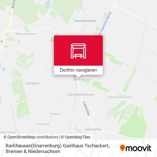 Barkhausen(Gnarrenburg) Gasthaus Tschackert Karte