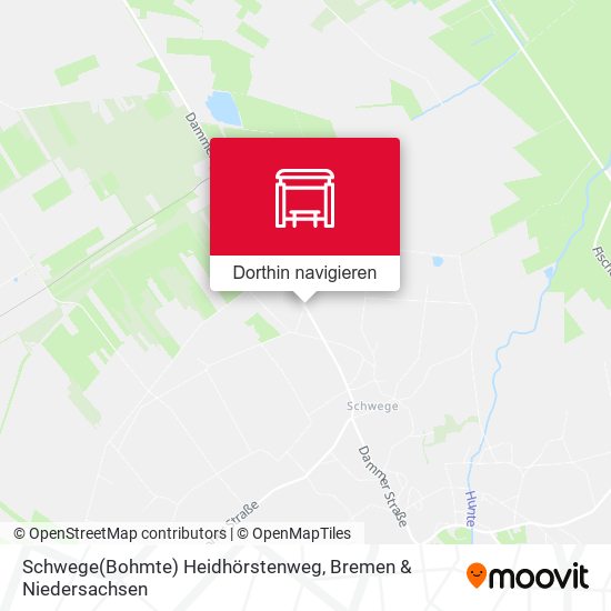 Schwege(Bohmte) Heidhörstenweg Karte