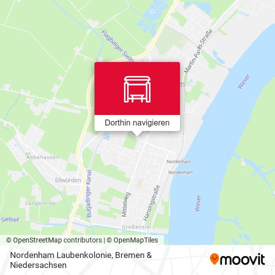 Nordenham Laubenkolonie Karte