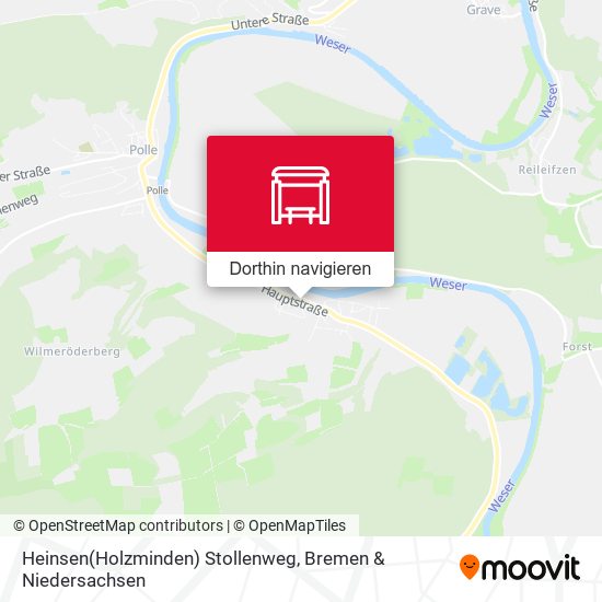 Heinsen(Holzminden) Stollenweg Karte