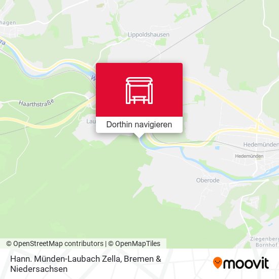 Hann. Münden-Laubach Zella Karte