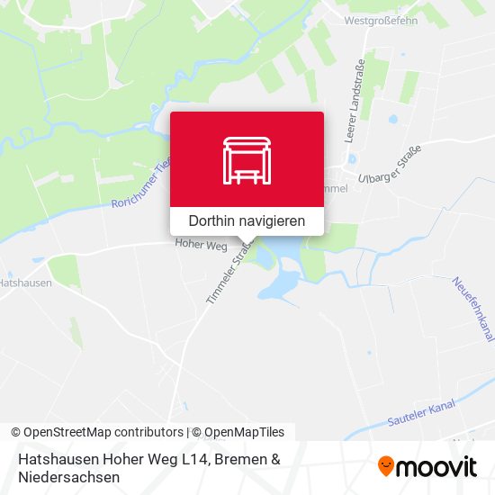Hatshausen Hoher Weg L14 Karte