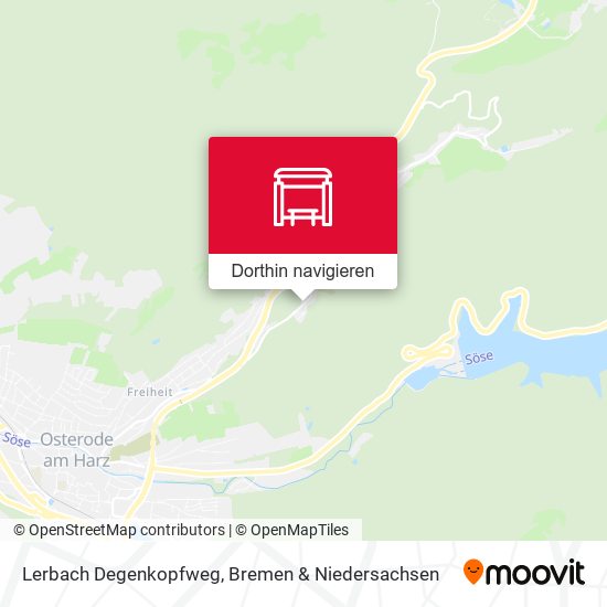 Lerbach Degenkopfweg Karte