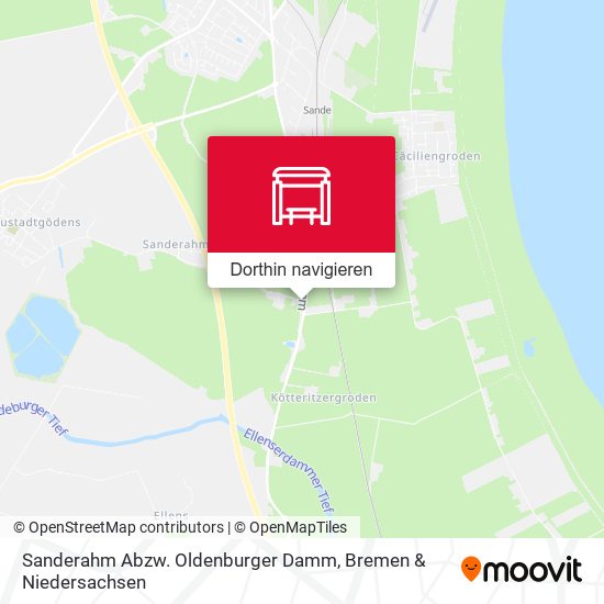 Sanderahm Abzw. Oldenburger Damm Karte