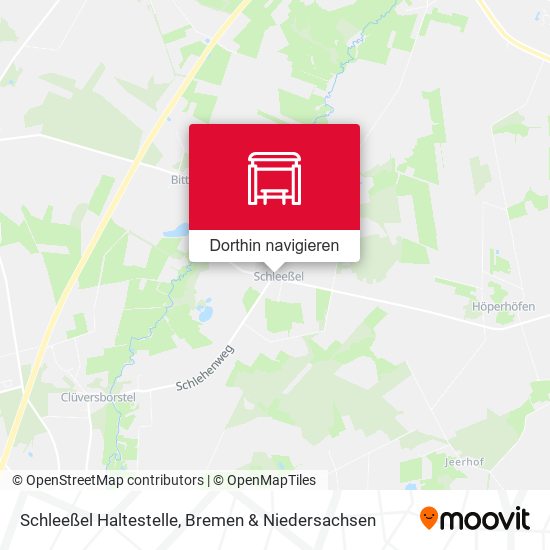 Schleeßel Haltestelle Karte