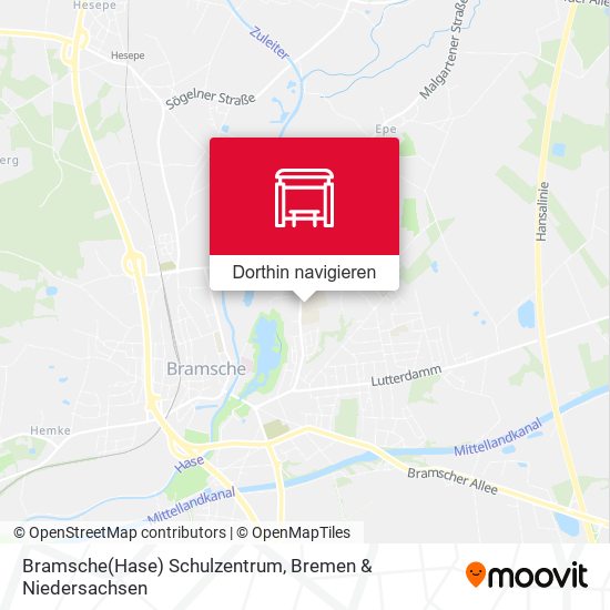Bramsche(Hase) Schulzentrum Karte