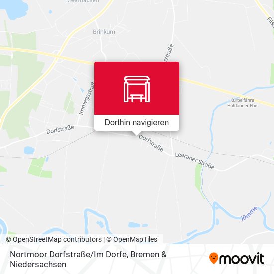 Nortmoor Dorfstraße/Im Dorfe Karte