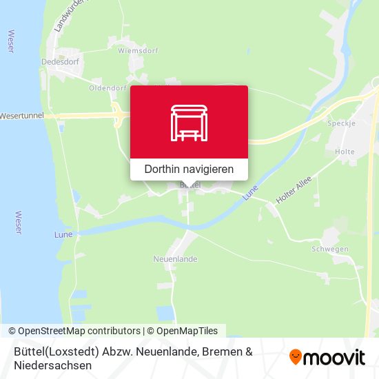 Büttel(Loxstedt) Abzw. Neuenlande Karte