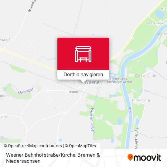 Weener Bahnhofstraße/Kirche Karte