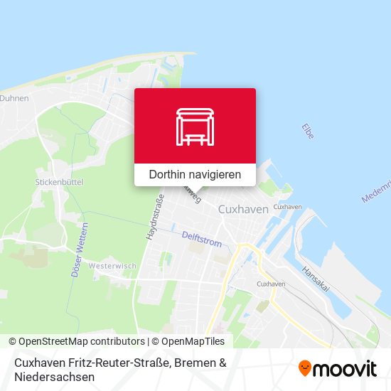 Cuxhaven Fritz-Reuter-Straße Karte