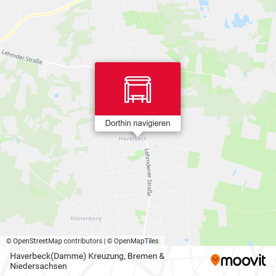 Haverbeck(Damme) Kreuzung Karte