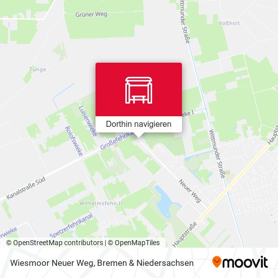 Wiesmoor Neuer Weg Karte