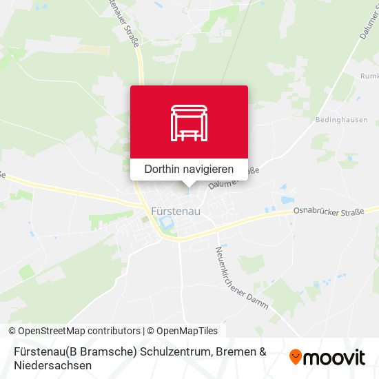 Fürstenau(B Bramsche) Schulzentrum Karte