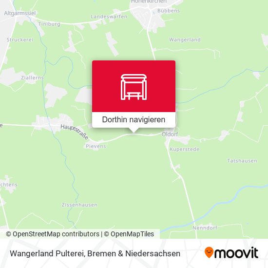 Wangerland Pulterei Karte