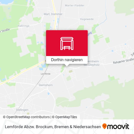 Lemförde Abzw. Brockum Karte