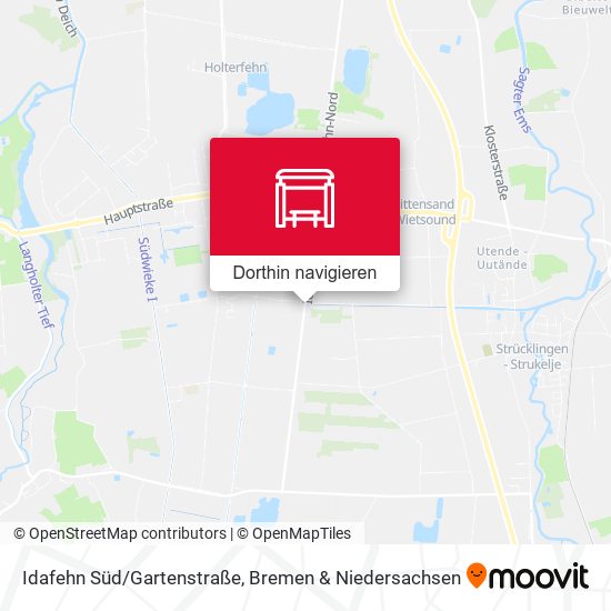 Idafehn Süd/Gartenstraße Karte