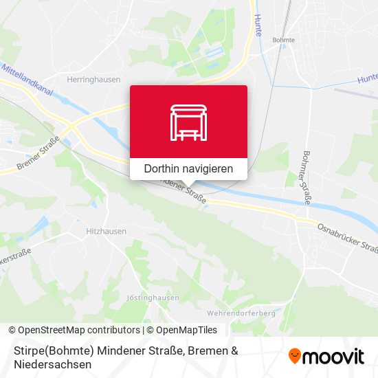 Stirpe(Bohmte) Mindener Straße Karte