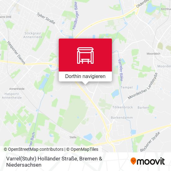 Varrel(Stuhr) Holländer Straße Karte