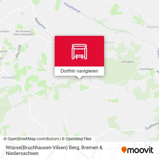 Wöpse(Bruchhausen-Vilsen) Berg Karte