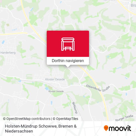 Holsten-Mündrup Schowwe Karte