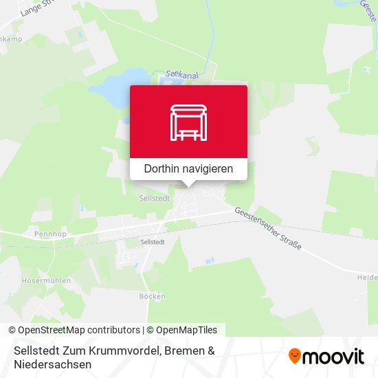 Sellstedt Zum Krummvordel Karte