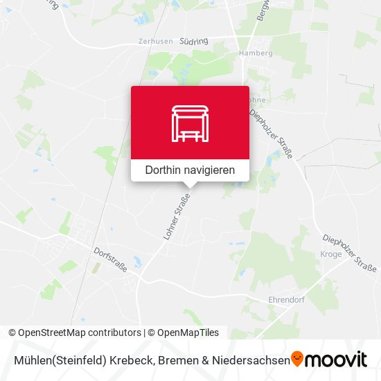Mühlen(Steinfeld) Krebeck Karte