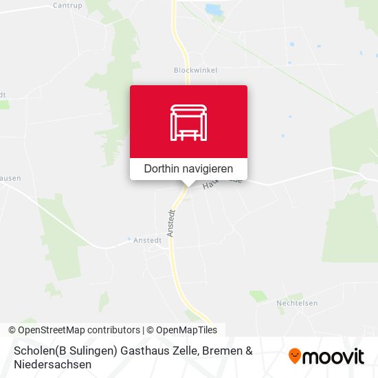 Scholen(B Sulingen) Gasthaus Zelle Karte